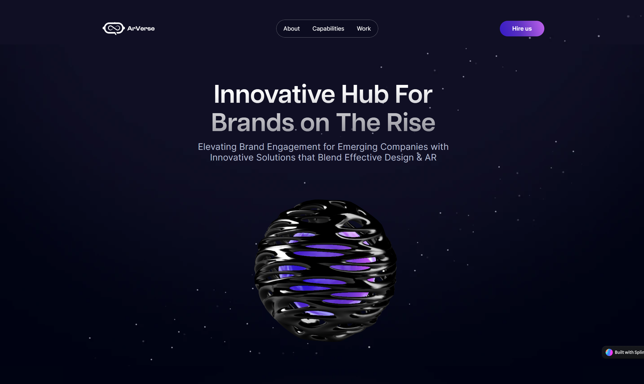 Arverse Framer website